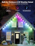 GoEatVe 59ft Smart Outdoor RGB LED Lights