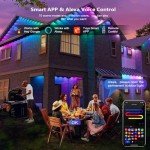 Smart 100ft Outdoor LED Eave Lights - Multicolor