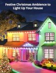 50Ft Smart RGB Outdoor String Lights with Remote