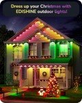 Smart 60ft Outdoor Christmas Lights with App Control