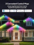 50Ft Smart RGB Outdoor String Lights with Remote