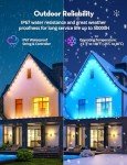 50Ft Smart RGB Outdoor String Lights with Remote