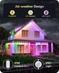 Smart 60ft Outdoor Christmas Lights with App Control
