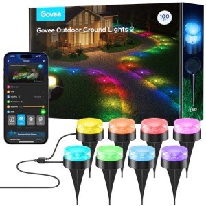 Govee 30-Pack Outdoor RGBIC Ground Pathway Lights