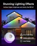 Lumary 53ft Smart Outdoor LED Lights for Holidays