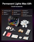 Lumary 53ft Smart Outdoor LED Lights for Holidays