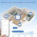 5-Pack WiFi Water Leak Detectors with Alarm