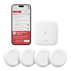 Smart Wi-Fi Water Leak Detector Kit with Alerts