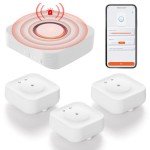 Smart WiFi Water Leak Sensors - 3 Pack