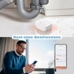 Smart WiFi Water Leak Sensors - 3 Pack