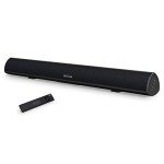 34-Inch Wall-Mountable Soundbar with Adjustable Bass