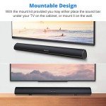 34-Inch Wall-Mountable Soundbar with Adjustable Bass