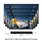 34-Inch Wall-Mountable Soundbar with Adjustable Bass