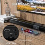 Saiyin 24-Inch Soundbar with Subwoofer and Bluetooth