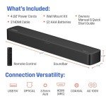 Westinghouse 2.0 Channel Mini Soundbar with Dolby Atmos