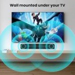 MZEIBO 50W Bluetooth Sound Bar for Smart TVs