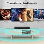 MZEIBO 50W Bluetooth Sound Bar for Smart TVs