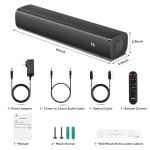 Wohome 2.1ch Bluetooth Soundbar with Voice Enhancement