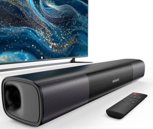 RIOWOIS Smart TV Sound Bar with Bass Boost