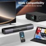 RIOWOIS Smart TV Sound Bar with Bass Boost