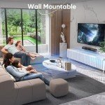 RIOWOIS Smart TV Sound Bar with Bass Boost