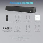 Compact 24-Inch Bluetooth Sound Bar for TV