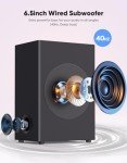 Puxinat 2-in-1 Sound Bar with Subwoofer