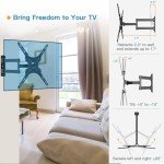 Articulating TV Wall Mount for 26-55 Inch Screens
