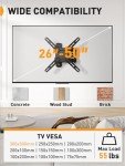 Full Motion TV Wall Mount for 26–50 Inch TVs