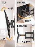 Full Motion TV Wall Mount for 26–50 Inch TVs