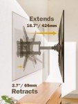 Full Motion TV Wall Mount for 26-55 Inch TVs
