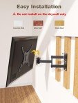 Full Motion TV Wall Mount for 26-55 Inch TVs