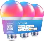 Smart Color Changing LED Light Bulbs, 3 Pack