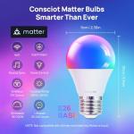 Smart Color Changing LED Light Bulbs, 3 Pack