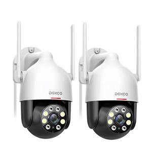 DEKCO 2-Pack WiFi Outdoor Security Cameras