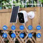 Hiseeu 4-Pack Wireless Solar Security Cameras