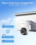 VIMTAG 2.5K Security Camera with 360° View
