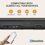 Wohome Bluetooth Sound Bar with Subwoofers