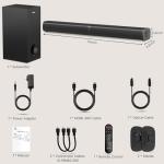 Wohome Bluetooth Sound Bar with Subwoofers