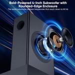 Saiyin 70W Soundbar with 4'' Subwoofers