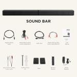100W Detachable Bluetooth Sound Bar with EQ Modes