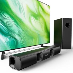RIOWOIS 90W Sound Bar with Subwoofer for TV