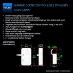 YoLink Finger Remote for Garage Door Control