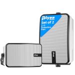 Plyee 400W Outdoor Bluetooth Speakers - 2-Pack