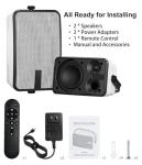 Plyee 400W Outdoor Bluetooth Speakers - 2-Pack