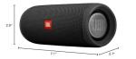 JBL Flip 5 Waterproof Bluetooth Speaker - Black