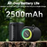 Portable Waterproof Bluetooth Speaker with Lights