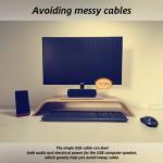 Portable USB Mini Sound Bar with Enhanced Bass