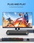 LENRUE Wired USB Desktop Sound Bar Speakers
