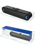 LENRUE Wired USB Desktop Sound Bar Speakers